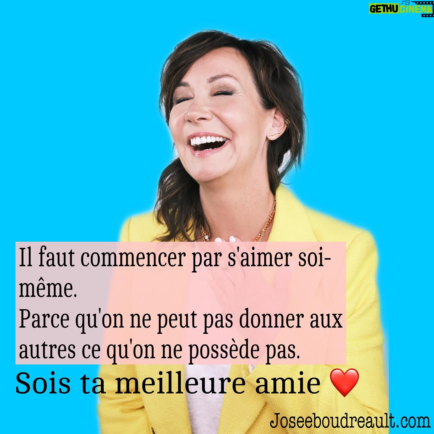 Josée Boudreault - 144 Likes - Être sa meilleure amie c’est commencer par s'aimer soi-même. Et ça n’a rien d’égoïste.
Parce qu'on ne peut pas donner aux autres ce qu'on ne possède pas.