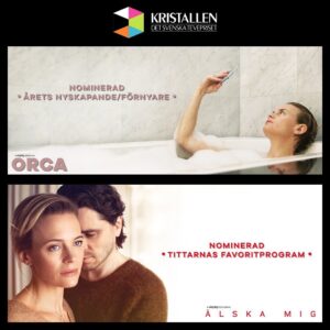 Josephine Bornebusch Instagram - Tänk att både Orca och Älska mig 2 är nominerade till Kristallen. Overkligt!!💎💎
