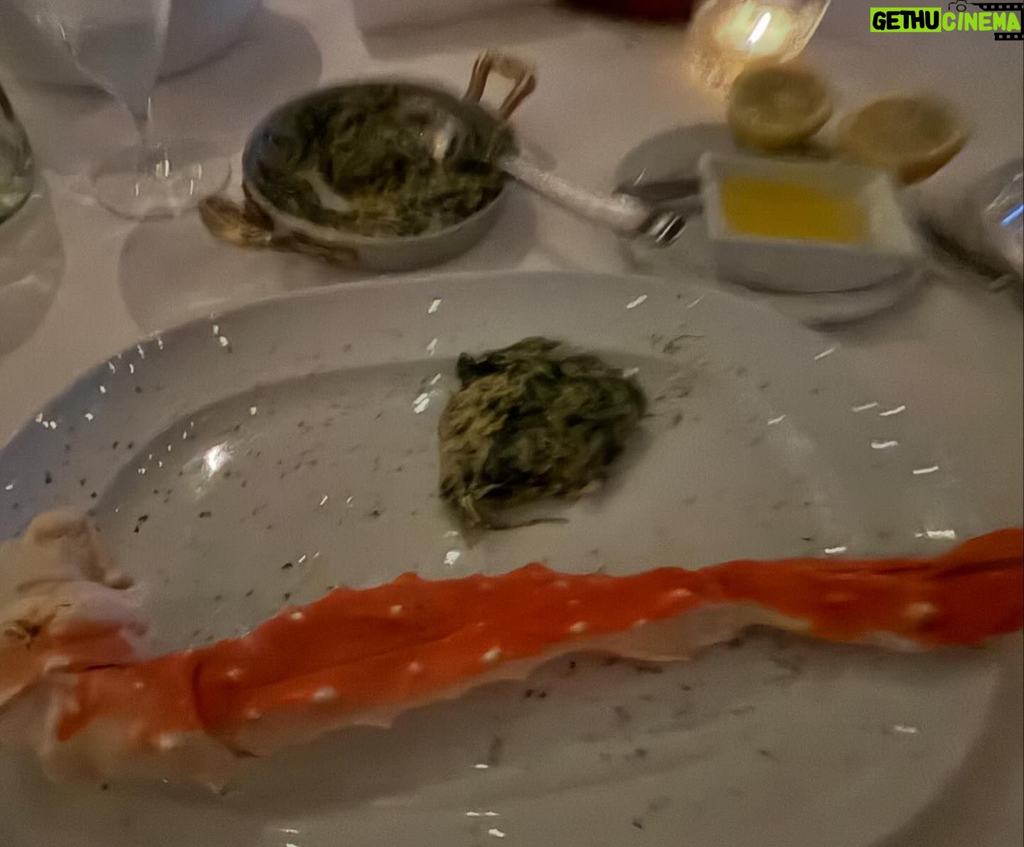 Josie Davis - 3 Likes - Mother’s Day w/ Mom.
Great choice of restaraunt. Wonderful experience. Great quality time together 😊
Didnt have time to take pic of my Mom’s filet before she cut into it so just have mine here. Great Alaskan crab 🦀 Caesar salad 🥗, creamed spinach & ☕️coffee. Mom loved the @antipodes_water and fed wine 🍷
#happymothersday #mothersday