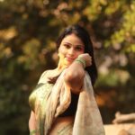 Jovita Livingston Jones Instagram – 💚✨
📸 @sat_narain 

#nothinglikesaree #jovitalivingston