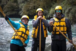Joy Bryant Instagram - What happens when a control freak hops in a raft with a stuntman, an adventure racer and an elite Eddie Bauer alpine guide on a remote river in New Zealand? She learns to go with the flow.
.
.
.
I am not a water sport enthusiast and rafting is not on my bucket list. But I said yes anyway. The idea of floating from river to sea in a part of the world few get to see was something my mind could embrace. But actually getting my body in the raft was a whole other thing. .
.
.
So there I stood on the banks of the Hollyford River, listening to the safety briefing about what to do when you fall out of the raft. “Any questions,” they ask. Yeah, why did I say yes to this adventure again? But I held my peace and got in the raft anyway. Turns out, that was the hardest part. .
.
.
Our 3 raft crew paddled almost 20 miles in 3 days, under the sun and in the rain, in water descended from the towering glaciers that guided our path; water so fresh, we never hesitated to drink.
.
.
.
We spent our nights in cabin style “huts” along the route, surrounded by tall ferns and moss covered trees, comforted by good food, great company and a warm fire. .
.
.
And every night, I went to bed proud that I let the flow take me where it wanted to go. 
On to the next adventure!
#LiveYourAdventure
#EddieBauer 📸 @eliza_earle
@eddiebauer
@ihprteam
@newzeal2015
#EBPartner