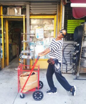 Joy Bryant Instagram - Nana and her shopping cart 🛒 .
📷 by my @forlifeabc castmate, @indypindy9 .
#MomentsOfJoy