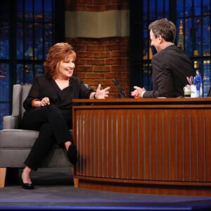 Joy Behar Instagram - A great time with @sethmeyers on @latenightseth! Link in bio to watch.