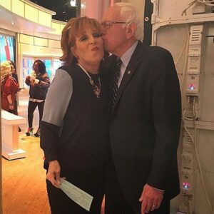 Joy Behar Instagram - Bernie's back! I'm feeling the Bern & the love! #FBF
