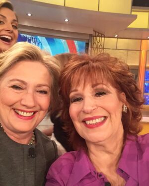 Joy Behar Instagram - @paulafaris just won't stay out of my pictures with @hillaryclinton!