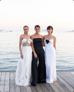 Juana Acosta Instagram - Momentazos en la fiesta Cinemathèque de Campari en el @festivaldecannes con @hiba_abouk_ & @pazvegaofficial ❤️Gracias @campariofficial @campari_spain @mariamasbaga #CampariCinema #WeAreCinema Gracias @_freddyalonso @carolinaherrera @messika @merakiagents