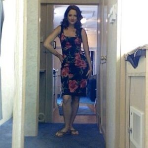 Judy Greer Instagram - #throwbackthursday… Trailer photo shoot. My favorite of the 27 Dresses. #27dresses #tbt