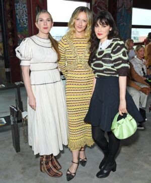 Judy Greer Instagram - Thank you @ullajohnson NYFW was a literal dream come true. I cannot believe what a magical event, the people, the music, THE CLOTHES!!! It was a really special to be included and I will never forget it. 

💄 @rebeccarestrepo 
💇🏼‍♀️ @anthonycampbellhair 
👗 @ullajohnson

📸David M. Benett/Getty Images
📸 @ig.arthur

#ullajohnson #nyfw #donataminelli
