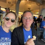 Judy Greer Instagram - OMGEEEEEE 100 wins!!! @dodgers thank you for the most incredible season!!! Now it’s time for playoffs!! Let’s goooooooo!!!!!!! #dodgers #dodgersstadium #dodgersbaseball #dodgerswin #playoffs