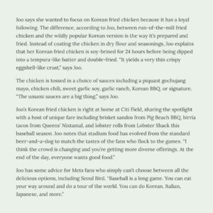 Judy Joo Instagram - Thank you @brokenpalate and @lainedoss for the feature! From a career in finance to following my passion in the culinary world, it’s been a transformative journey. I never thought it would lead to where I am now, but here I am!

This piece dives into my adventures with Seoul Bird, exploring how Korean fried chicken became a fan favorite, and my aspirations to bring Korean flavors around the world.

It’s a story of change, creativity, and the love of food that has shaped my life. Check out the full article to learn more about my slightly random path into the culinary world. Link in bio!

#JudyJoo #CulinaryJourney #SeoulBird #KoreanFriedChicken #FoodCulture #NYCEats #ChefLife #FromFinanceToFood