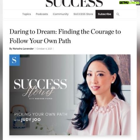 Judy Joo Instagram - I was so honored to have my story featured by SUCCESS, @successmagazine discussing the balance between family expectations and personal aspirations. From the finance world to the culinary stage, my path has been challenging, but oh-so rewarding. It’s all about forging your own way and embracing change. ✨ Remember: Dare to Dream! Check out the full story and let me know your thoughts. Every twist and turn in our stories brings us closer to our true selves. https://www.success.com/daring-to-dream-finding-the-courage-to-follow-your-own-path/ • • • • #chef #chefs #cook #cooking #cheflife #chefsofinstagram #foodart #foodblog #foodculture #ChefLife #CareerChange #JudyJoo #DaringToDream #SuccessStories
