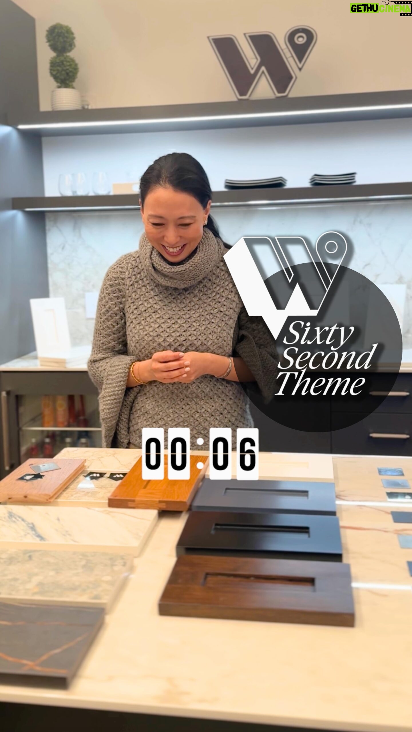 Judy Joo Instagram - What better way to kick off a new Welcome series than with @chefjudyjoo? We snuck Judy away from her meeting with our design team to challenge her to a debut game of 60 Second Theme. The rules are simple; use our showroom samples to put together a complete kitchen in 60 seconds (don’t forget the fixtures, and wait, shoot... where’s the hardware?! 😥), and answer rapid-fire questions along the way. Was this all a ploy to get Judy’s best restaurant recommendations and maybe some secret recipes? We plead the fifth. Here’s how it went. ⏱️ Stay tuned for more from Judy x Welcome, and sign up at welcomehomes.com/judy-joo so we can alert you when Judy’s Welcome kitchen becomes available online at welcomehomes.com. #WelcomeHomes #HomesByWelcome #ChefJudyJoo #JudyJoo #WelcomexJudyJoo