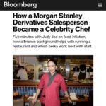 Judy Joo Instagram – Absolutely thrilled to be featured by Bloomberg, sharing my journey from Morgan Stanley’s trading floor up till now. My transition hasn’t been easy but it’s a testament that it’s never too late to chase your dreams. ✨

Swipe left to read the full article and share your thoughts. Remember, it only takes one step to start a new chapter.
•
•
•
•
#chef #chefs #cook #cooking #cheflife #chefsofinstagram #foodart #foodblog #foodculture #ChefLife #CareerChange #JudyJoo #NeverGiveUp