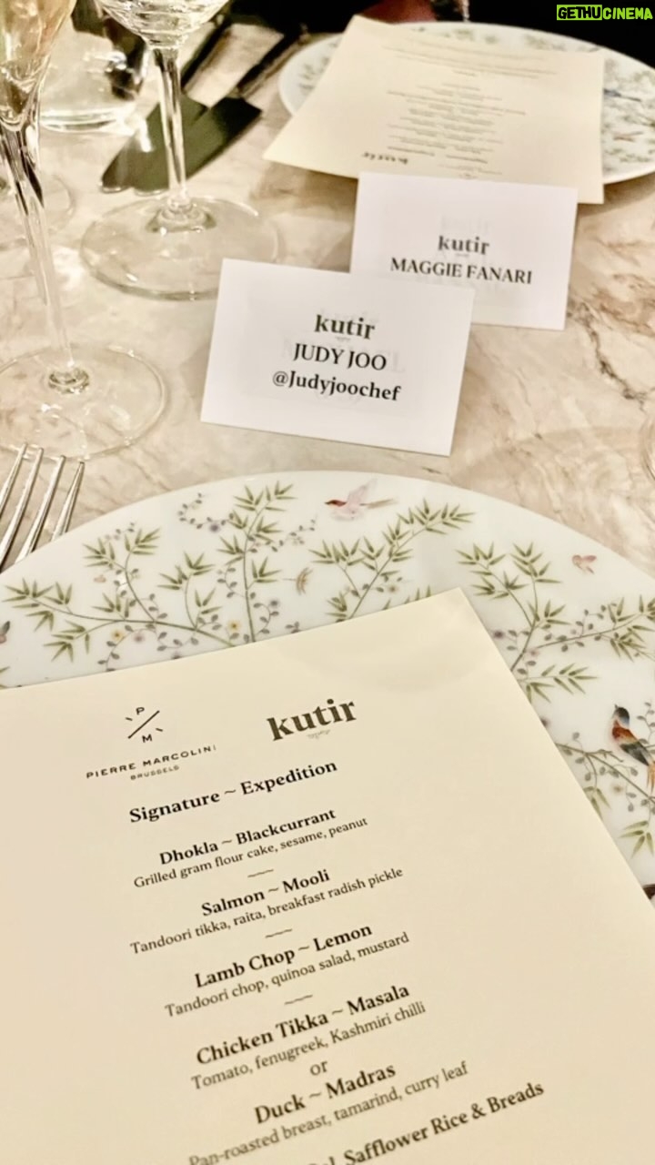 Judy Joo Instagram - Easter is almost here! I was lucky enough to celebrate it early with a gorgeous dinner hosted by two of my favorite chefs @chefrohitghai and @pierremarcolini at @kutirchelsea . It was a celebration of color— the vibrant colors of Easter and of the Holi festival and brought together through the glorious flavors of Chocolate and Indian food! Chef Rohit is behind some of the most famed Indian restaurants around the world— I am a frequent guest at his @manthanmayfair where I’m known to smack on his truly addictive jackfruit uthappam and spicy Ghati Masala prawns. And, I still remember going to @pierremarcolinihimself shop in Brussels when it was the only one in the world! Now, his empire spans from Seoul to London. . Such a lovely evening full of sugar and spice and everything nice. And, I needed a bite of sweet chocolate after a wonderfully spicy meal. . Thank you for having me! @blandpr . #indianfood #india #chocolate #pierremarcolini #rohitghai #london #londonrestaurants #londonlife