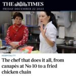 Judy Joo Instagram – Thrilled to be profiled in the @thetimes for our efforts with @seoulbirduk!  Thank you to our amazing team especially  @chefandrewhales for helping make Seoul Bird fly! 
.
.
This is an old photo with my awesome mom making a cameo in the background. She still inspires me to this day! 
.
.
#chef #chefslife #chefsofinstagram #times #koreanchef #korea #koreanfoodlondon @seoulbirduk