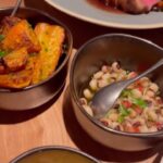 Judy Joo Instagram - Brazilian food is having a moment in London—and @bossa.mayfair is a welcomed addition to the Latin American dining scene. It’s a classy venue for sure, and a far cry from the more known rodizio all you can eat meat and churrascaria buffets. Bossa has transformed this former Maroush space into an exquisite and stylish venue full of warm wood tones and modern art. An open kitchen allows you to peak in on all of the action as well, and observe the attention to detail and passion that the chefs put into their creations. Tucked in next to the Brazilian consulate just off Oxford Street, Bossa boasts a tranquil ambiance… and the moment you walk through the doors, you feel whisked away from the hustle and bustle outside. I loved the crab pastel, a kind of large dumpling stuffed with spiced fresh crab enclosed in a bubbly crisp pastry served with a lemony acai dipping sauce. The seafood moqueca was a must order and incredibly tasty - extremely flavorful, studded with gems from the sea—octopus, prawns, mussels, squid and fish in a vibrant orange rich broth. I also really liked the texture of the banana farofa served on the side. The aged ribeye was also executed to perfection. The Brazilians are known for their barbecue, and I was hoping that they would have the famed prized cut picanha, popular in Brazil, but the ribeye was good nonetheless. The dessert offerings, egg coconut custard and tonka bean flan, rounded off the meal on a high note, each dish offering a unique, well-balanced flavor. I will be back to Bossa… and even better that it is practically on my doorstep in Marylebone. • • • #BossaLondon #BrazilianInLondon #FineDining #Mayfair #Marylebone #Foodie #CulinaryExperience #Chef #InstaChef #JudyJoo #Chef #Instachef #LondonDining #OxfordStreetEats #WorldCuisine #CrabPastel #SeafoodMoqueca #HamachiBottarga #AgedRibeye #EggCoconutCustard