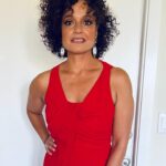 Judy Reyes Instagram - Ready for the Imagen Awards. Doesn’t happen without the team. Judy’s look: Stylist @Lara_backmender Jumpsuit @trinaturk @renttherunway Bag @demellierlondon Shoes @larroude Jewelry @dariadekoning Makeup @oliviafischa Hair @lornareidhair