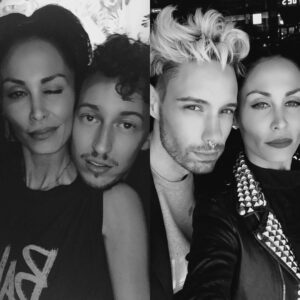 Jules Wainstein Instagram - My Lifeline @lashesandswag @nycbraun #threescompany #my2dads 💋🤘