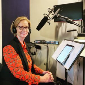 Julia Gillard Instagram - New album dropping soon! 

Just kidding. In-studio recording the audiobook version of ‘Not Now, Not Ever - Ten years on from the misogyny speech’, out on 5 October. You can still pre-order a copy via link in my bio. 

Proceeds support @giwlkings @GIWLANU