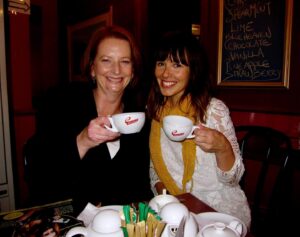 Julia Gillard Instagram - This is @tara_june_winch and I in 2011, when I paid a visit to Clunes, Victoria. The world has changed a lot for both of us since then. 

Tara has gone on to write her critically acclaimed novel The Yield, which was one of my favourite books of 2020. 

A Wiradjuri woman, Tara speaks to me on the latest episode of A Podcast of One’s Own about her childhood, the unlikely tale of how she became a published author, and the power of storytelling to give a voice to underrepresented communities.

It’s a raw and heartfelt discussion, and I’m deeply grateful to Tara for trusting me with her stories. I know you will enjoy listening to them too.

This episode and all others are available via the link in my bio.