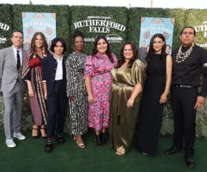 Julia Jones Instagram - Best time at #RutherfordFalls premiere. Come hang with us 6/16 on @peacocktv 🚗🎰🪅