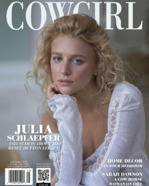 Julia Schlaepfer Instagram - I always wanted to be a cowgirl 🤠💫🥹 Thank you @cowgirlmagazine for making my covergirl dreams come true

📸: @abbylinne 
👗: @sarahslutsky 
💇🏼‍♀️: @_marcosantini1 
💄: @lindahaymakeup