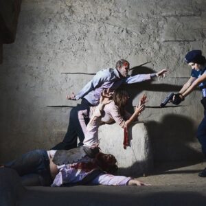Julia Voth Instagram - Today is the anniversary of my escape from Spencer Mansion.  I survived… barely.  #july25th #residentevil #jillvalentine #jillvalentinecosplay #jillception #spencermansionincident @capcomusa