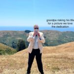 Julia Butters Instagram - Went to my aunt’s wedding and freaked out over how pretty nature is (featuring my grandpa)