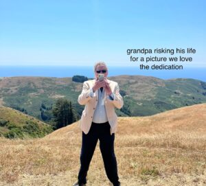 Julia Butters Instagram - Went to my aunt’s wedding and freaked out over how pretty nature is (featuring my grandpa)