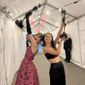 Julia Butters Instagram - FREAKING OUT!!! Thank you so so much to the Palm Springs international film festival! It was SUCH an honor to receive a Vanguard Award!! Was able to spend the evening with my lovely on screen sister Keeley Karsten and even reunited with Austin Butler for the first time since Once Upon A Time In Hollywood! Such an incredible night THANK YOU!!!
#psiff 
@amblin @universalpictures @thefabelmans @psfilmfest