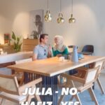 Julia Farhana Marin Instagram - . We went furniture hunting and as always we couldn’t decide on which ones to get! So we played a game, I am happy with the results 😬 Although I only won once 🫠 @d3nordicgallery got us spoilt for choices and there is a special sale for raya at the moment! Conveniently located at PJ as well. Visit @d3nordicgallery for more info 😘 Do you like our new set of furnitures? 😬