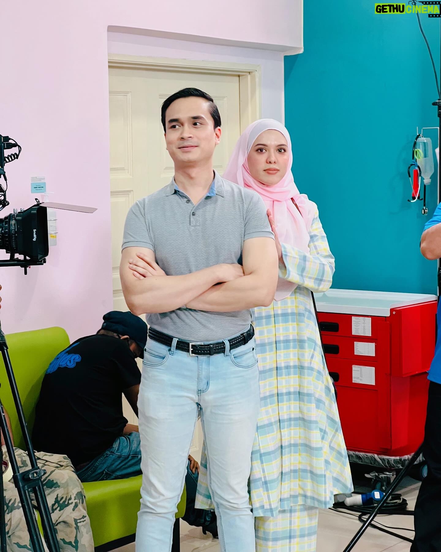 Julia Farhana Marin Instagram - . My first week of January is about going back on set! First time on screen with my husband @drchehafiz To many more on screen moments with you @drchehafiz 😘 I missed being on set but I also love my well balanced life 🫠Im finding the balance Zero to millionaire coming to you soon on astro!