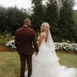 Julia Hart Instagram – Mr & Mrs Johnson🤍💍 #fridaythe13th 

📸: @bohemewinterphotography