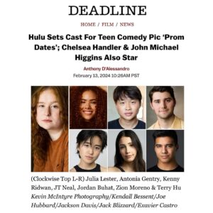 Julia Lester Instagram - your new fave prom movie coming to @hulu this spring🍌🎉🍾 love these ppl a lot a lot!!!!!