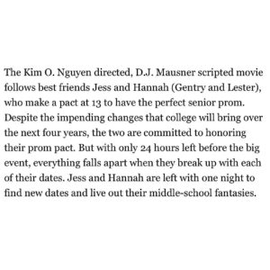 Julia Lester Instagram - your new fave prom movie coming to @hulu this spring🍌🎉🍾 love these ppl a lot a lot!!!!!