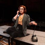 Julia Lester Instagram - ring ring!!!! It’s opening night!!!!☎️🪡👗💙 photo by @j_cervantes for @classicstage