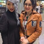 Julia Maggio Instagram - the thirst cannot be quenched #meimei #hange #jujutsukaisen #attackontitan #thirsty #animenyc #cosplay #weeb
