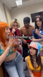 Julia Maggio Instagram - Never make plans with Luffy 💀 . . . #onepiece #anime #cosplay #luffy #onepieceedit #onepiececosplay #monkeydluffy #nishifest #animememes