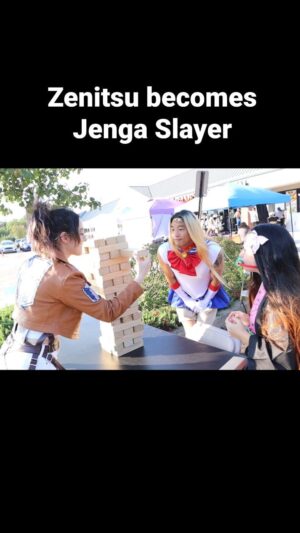 Julia Maggio Instagram - Jenga Slayer with Zenitsu 🤭⚡️
.
.
.
#anime #cosplay #demonslayer #sailormoon #attackontitan #nezuko #nezukochan #zenitsuxnezuko #nezukokamado #zenitsuagatsuma #zenitsu