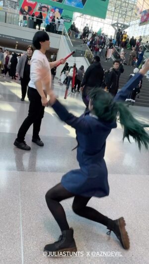 Julia Maggio Instagram - Both outcasted from the Zenin clan & he steals my things 🥲
📸: @lloydsfault 
Maki: @juliastunts 
Toji: @azndevll 
#jjk #jujutsukaisen #toji #maki #anime #manga #cosplay #呪術廻戦 #伏黒甚爾 #禪院真希