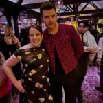 Julia Quinn Instagram - I get my photo taken with Luke and his mum every premiere… Sometimes we get photobombed.