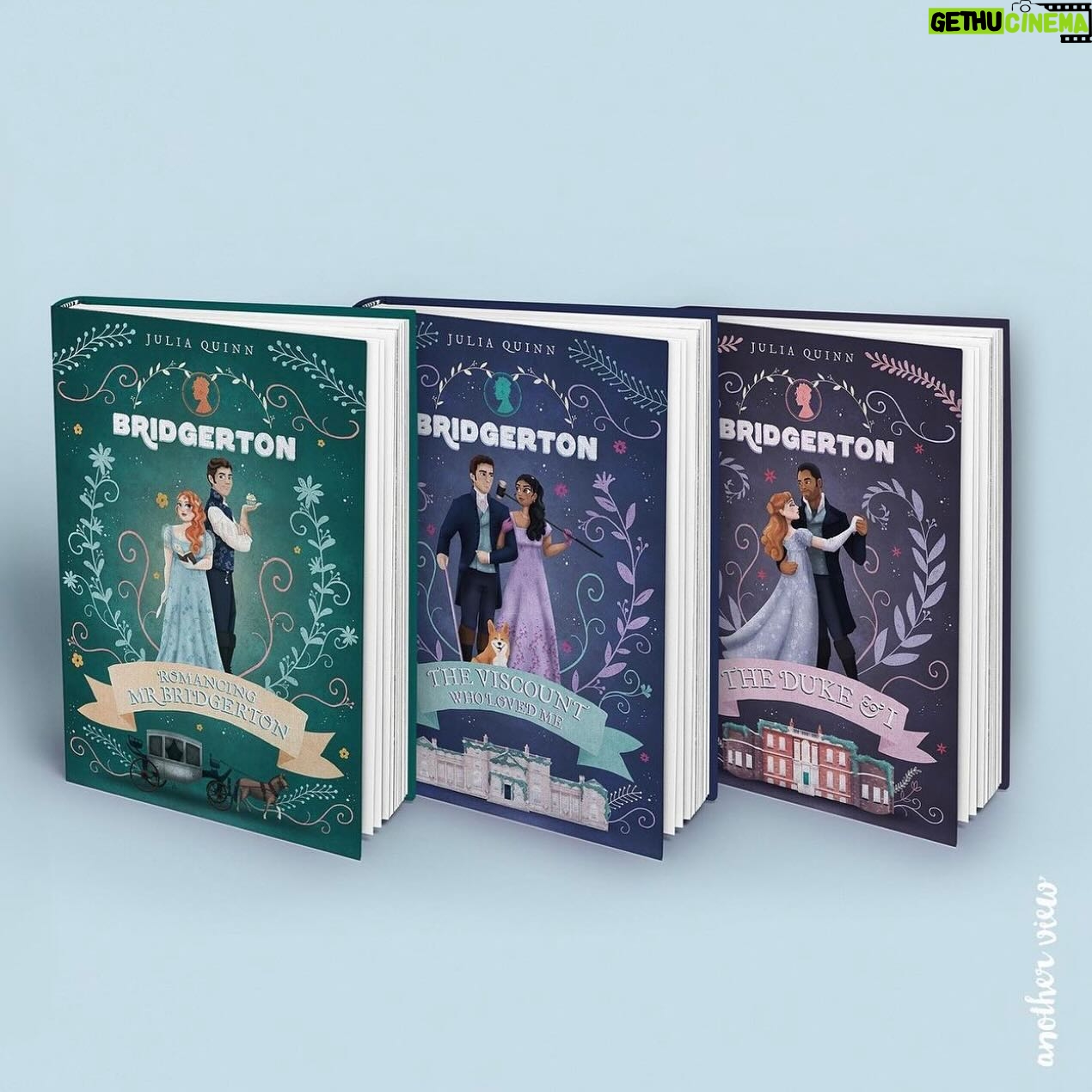 Julia Quinn - 28.1K Likes - @anotherviewnl has created another (not real) #Bridgerton book cover! (Swipe to see the first two). I love it so much, don’t you?
#romancingmisterbridgerton #thedukeandi #theviscountwholovedme #romancingmrbridgerton