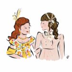 Julia Quinn Instagram – #Peneloise. We need them to be friends again. 
Thank you to @sophieandlili for the illustration. (I have a Steve Kornacki mug from her and it’s my FAVORITE!)