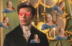 Julia Quinn Instagram - Heart eyes and happiness once again… It’s #Bridgerton premiere week! 

With thanks to @bibliophilicspinster for the edit! 😍