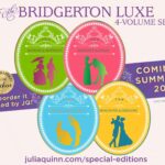Julia Quinn Instagram – You can now order the Bridgerton Collector’s Editions AUTOGRAPHED! The ordering links have been posted on the University Book Store website. Please note that if you order all four volumes they will ship together in September.

Oh yeah, and the ordering links for the Romancing Mister Bridgerton Netflix tie-in editions are also up! The cover (featuring @nicolacoughlan and @lukenewtonuk) hasn’t been released to the public yet, but I’ve seen it, and it’s everything #Polin fans will want. ❤️

Link in bio.