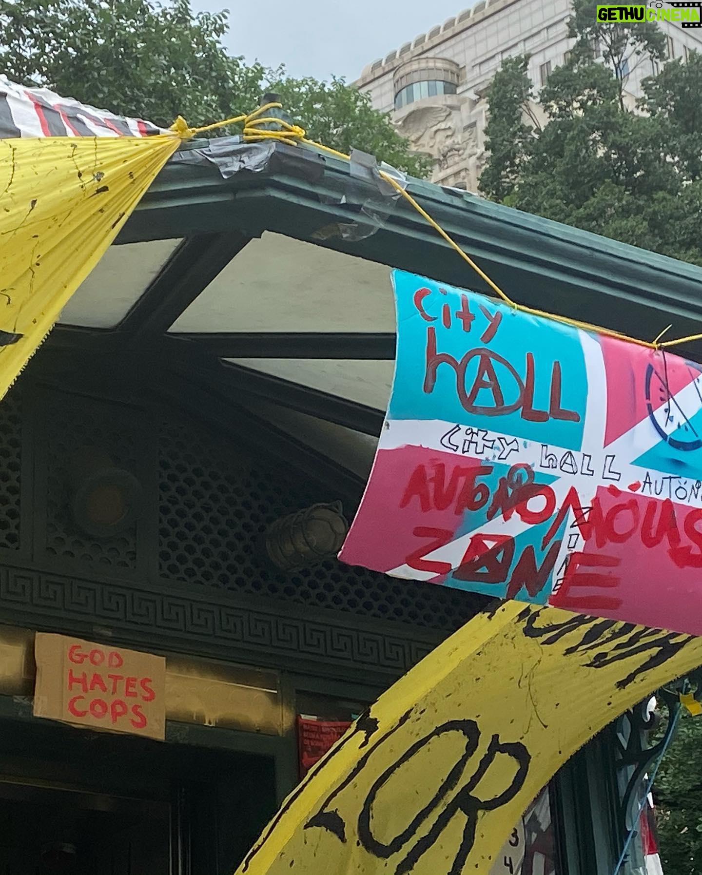 Julia Rehwald Instagram - JOIN OCCUPY CITY HALL TODAY!!!!! IF YOU CAN’T JOIN IN PERSON, DONATE TO THEIR VENMO ACCOUNTS, IF YOU DONT HAVE $ TO SPARE FOR DONATIONS, CALL YOUR REPS WHILE YOU STILL HAVE TIME. EMAIL YOUR REPS WHILE YOU STILL HAVE TIME. #defundNYPD #OccupyCityHall