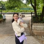 Julia Rehwald Instagram – 10 months later & im excited to finally introduce my little Biko !!! thank you @heartsandbonesrescue for rescuing him and bringing us together & thank you to @wildone for making sure he always stays so handsome and stylish 💅