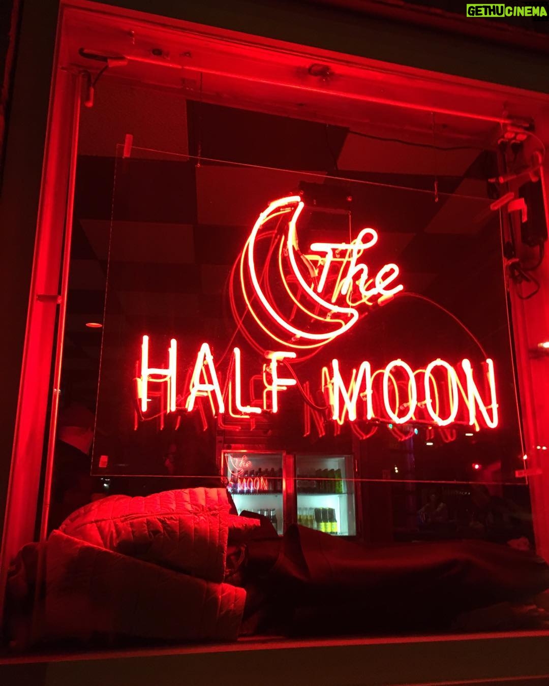 Julia Stiles Instagram - Best bar in the world, ever. (Across from the train station, my city folk). @halfmoonhudson HUDSON, NY!