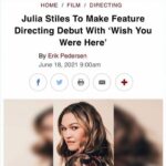 Julia Stiles Instagram – So excited to share, bringing this beautiful book to life. @reneecarlino1 @phiphenpictures We need more romance in this world, more love, more connection. Hope to make you all smile, make you laugh, and make you cry that good cry. 🎥🎞