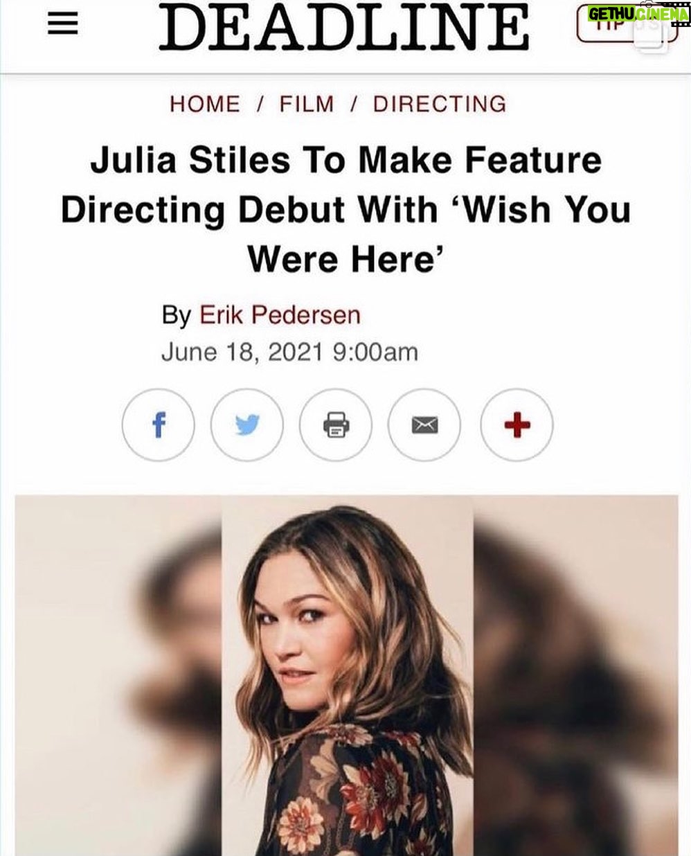 Julia Stiles - 17.7K Likes - So excited to share, bringing this beautiful book to life. @reneecarlino1 @phiphenpictures We need more romance in this world, more love, more connection. Hope to make you all smile, make you laugh, and make you cry that good cry. š„š